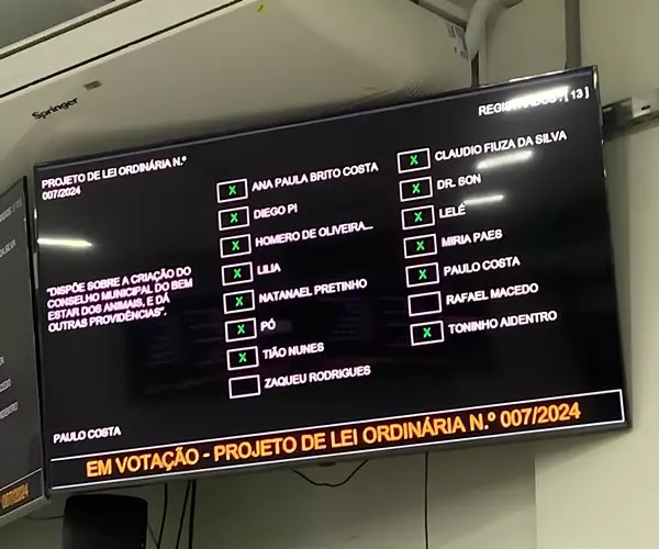 Câmara de Guanambi implementa Sistema do Processo Legislativo Digital em seu Plenário