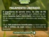 Liberado o pagamento do Garantia-Safra para os mais de 1.700 Agricultores Familiares de Guanambi