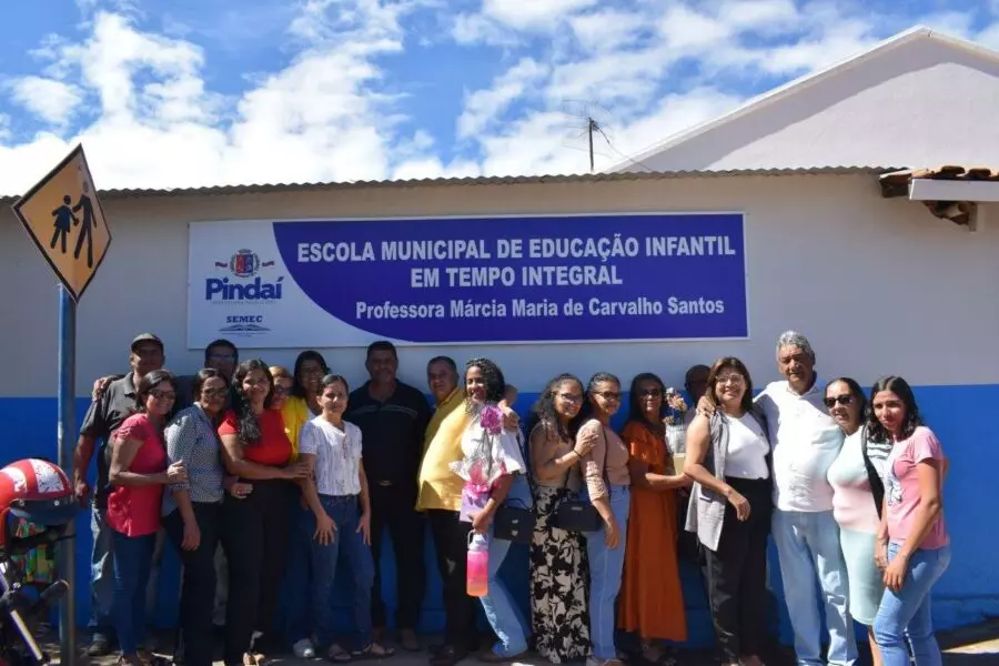 Prefeito João Veiga inaugura Escola de Tempo Integral em Pindaí, reforçando compromisso com a Educação de Qualidade