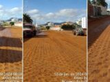 Semana inicia com novas ruas do Bairro Brindes recebendo obras de terraplanagem para asfaltamento