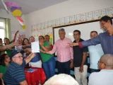 Comunidade Tabua em Pindaí celebra Ordem de Serviço para Construção da Nova Escola Joana Maria de Jesus