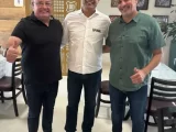 Prefeito de Guanambi Nal Azevedo e deputado Felipe Duarte se encontram com o governador Jerônimo Rodrigues