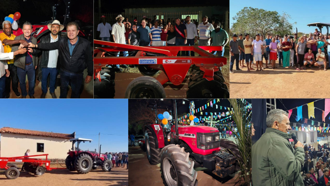 Deputado Charles Fernandes entrega Tratores e Equipamentos Agrícolas em Caetité e Guanambi para fortalecimento da Agricultura Familiar