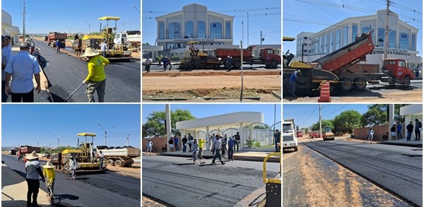Seinfra Guanambi inicia asfaltamento do acesso à nova sede regional da Congregação Cristã no Brasil na Avenida do Trabalhador