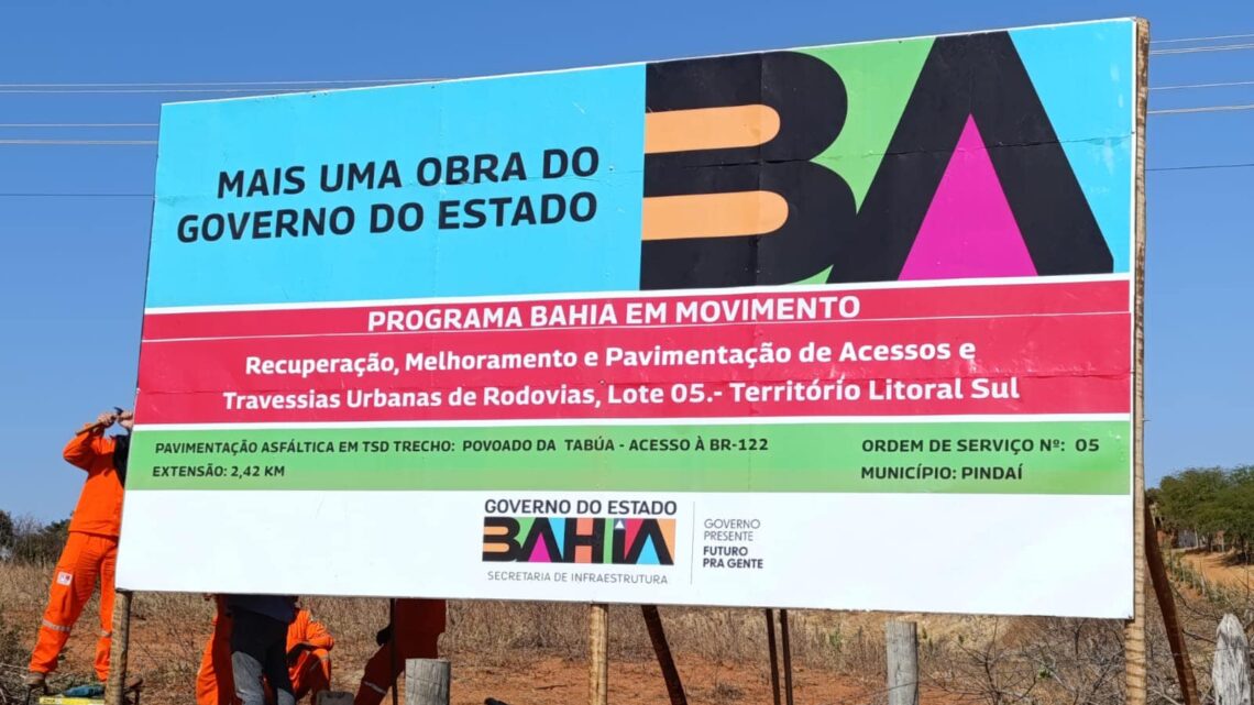 Ivana Bastos anuncia início das obras do asfalto da estrada que liga Valmir Gomes Pinheiro ao povoado de Tabua, em Pindaí