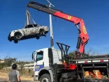 Carro de cantor de Guanambi pega fogo na BA-156