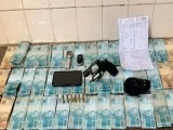 Homem é preso com arma de fogo e R$ 47 mil em Aracatu