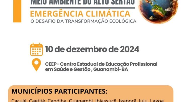 Guanambi sediará a Primeira Conferência Intermunicipal do Meio Ambiente