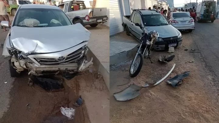 Grave acidente envolvendo três veículos é registrado no bairro Ipanema, em Guanambi