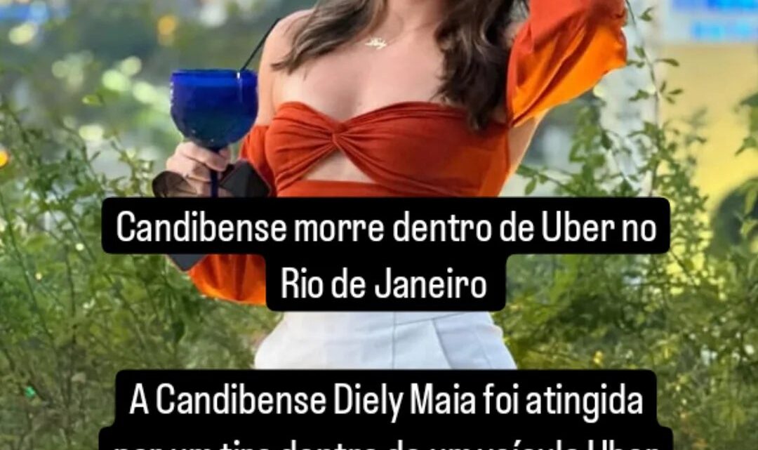 Jovem Candibense morre após ser baleada dentro de veículo Uber no Rio de Janeiro