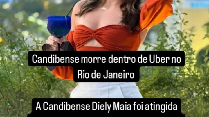 Jovem Candibense morre após ser baleada dentro de veículo Uber no Rio de Janeiro