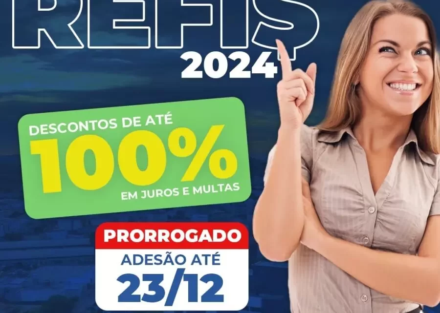 PMG prorroga até 23/12, prazo para adesão ao REFIS; programa incentiva a quitação de débitos tributários com descontos de até 100% em juros e multas