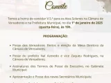 Câmara de Vereadores e Prefeitura de Guanambi convidam para atos solenes de posse dos vereadores, prefeito e vice, eleição da mesa diretora e posse dos novos secretários municipais