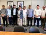 Prefeito de Guanambi cumpre agenda oficial em Salvador na SERIN, ao lado de prefeitos do Consórcio do Alto Sertão