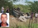 Guanambiense de 31 anos morre após capotar caminhonete na PB-221, na Paraíba