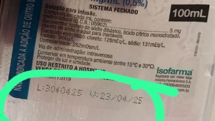 Paciente recebe medicamento vencido em hospital de Caculé