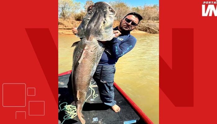Pescador de Guanambi fisga surubim de 46 quilos no Rio São Francisco