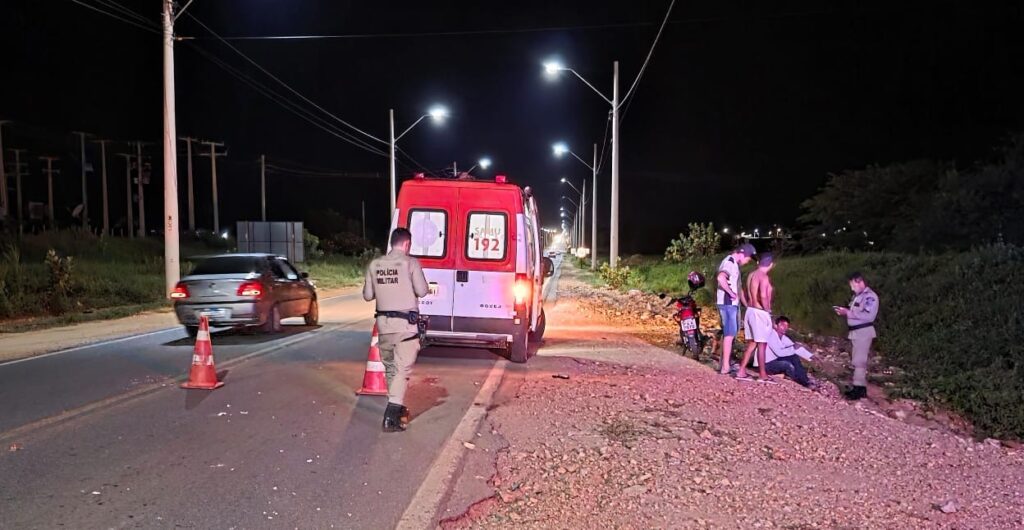 Acidente entre motocicletas deixa dois feridos na BR-030 em Palmas de Monte Alto