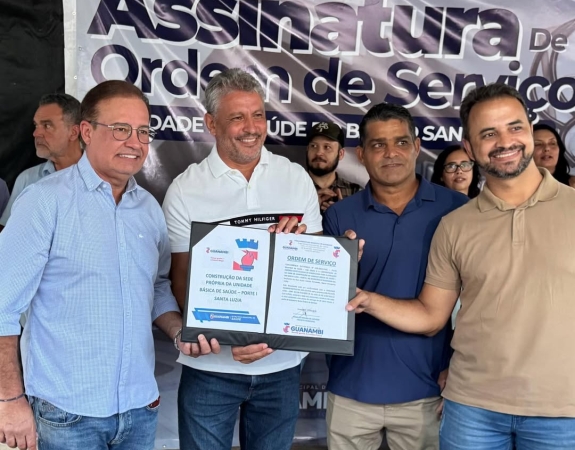 Prefeito de Guanambi assina Ordem de Serviço para construção da sede própria da UBS do Bairro Santa Luzia