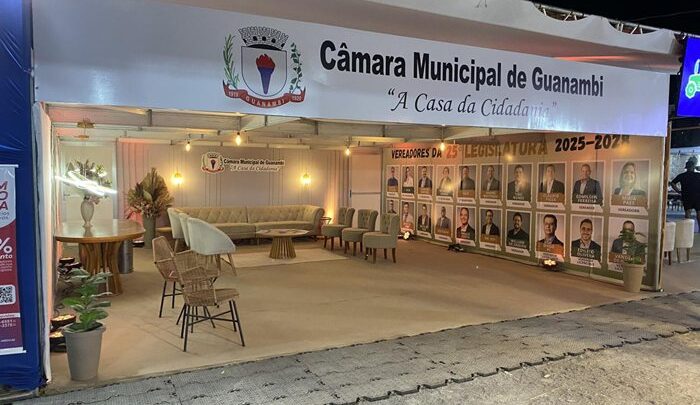 Câmara de Guanambi marca presença na ExpoGuanambi com stand institucional e recebe centenas de visitantes