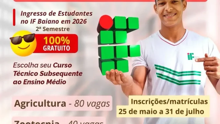 IF Baiano Campus Guanambi publicará edital para cursos técnicos gratuitos nesta sexta-feira