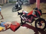 Motociclista sem CNH e atrasado para a aula causa acidente em Palmas de Monte Alto