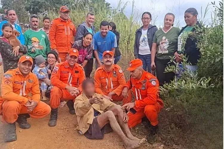 Idoso desaparecido há oito dias é encontrado vivo em área de mata em Mortugaba