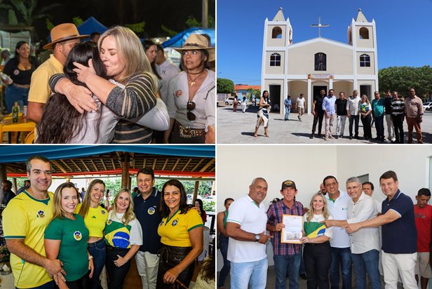 Ivana Bastos percorre cinco municípios baianos e participa de entregas, anúncios de obras e eventos populares