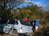 Jovem perde controle de carro e veículo sai da pista na BA-263 em Palmas de Monte Alto