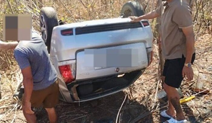 Acidente na BR-030 deixa quatro pessoas feridas, entre elas duas crianças, em Iuiu