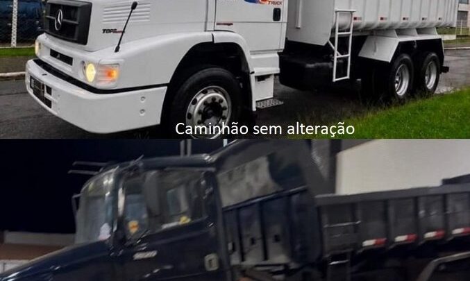 Caminhão caçamba furtado em Iuiu é recuperado na zona rural de Licínio de Almeida