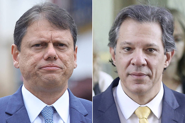 Quaest: Tarcísio tem 40% no 1º turno para Governo de São Paulo, contra 27% de Haddad