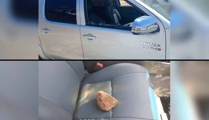 Homem joga pedra e danifica Hilux estacionada em Guanambi
